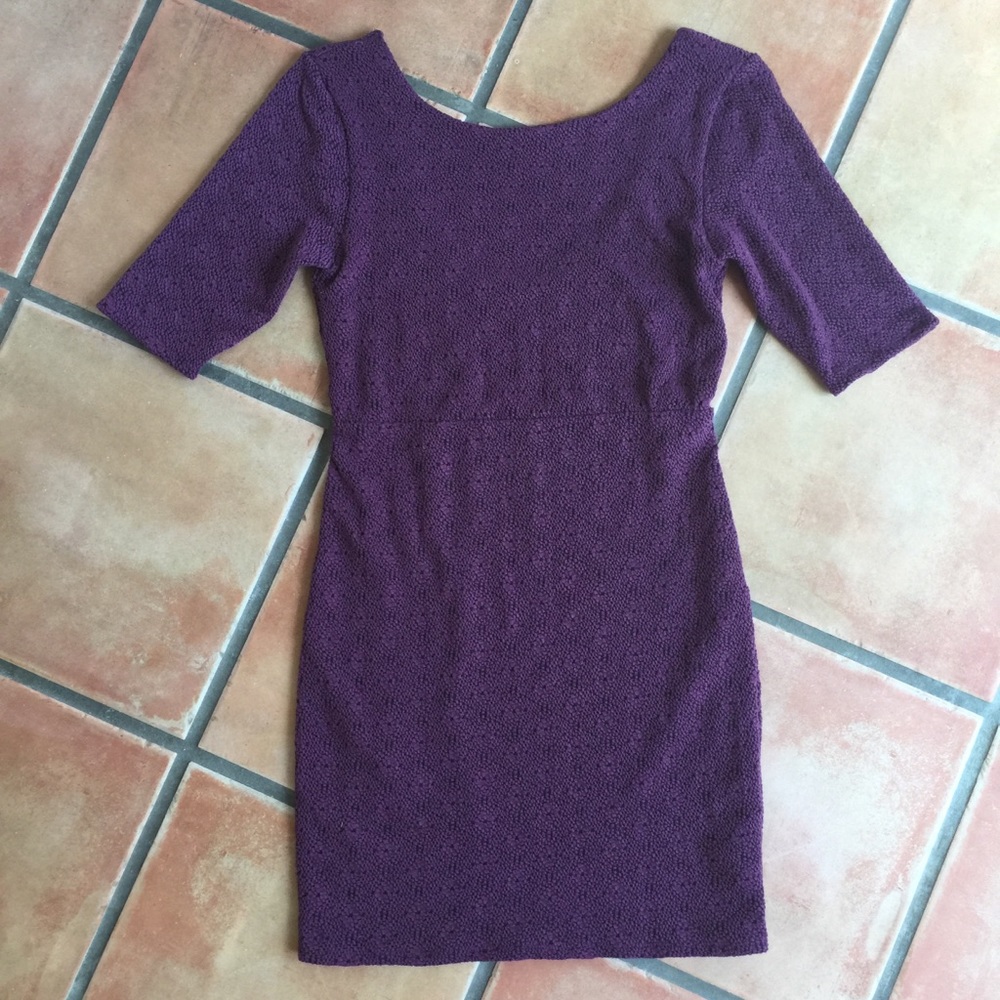 Free People textured short sleeve knit dress M